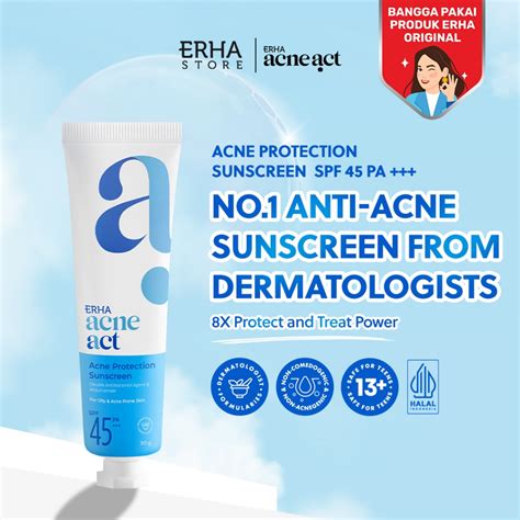 Ulasan Keamanan ERHA AcneAct Acne Protection Sunscreen SPF 45 PA+++ Berdasarkan Data BPOM